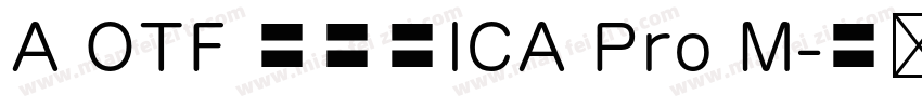 A OTF 教科書ICA Pro M字体转换